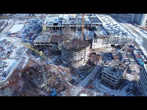 Видео: Облет Avia Mall и МФЦ 19.02.23