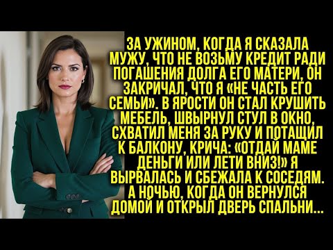 Видео: Муж разбил мебель и пытался выбросить жену с балкона из-за долга свекрови. Но ночью...