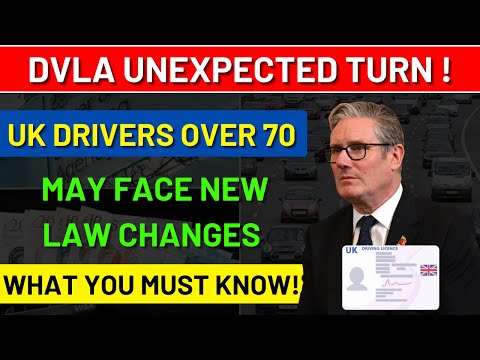 Видео: Неожиданный поворот событий в DVLA! Водители старше 70 лет в Великобритании могут столкнуться с н...