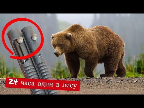 Видео: 24 ЧАСА В ЛЕСУ   Один из способов защиты от медведя