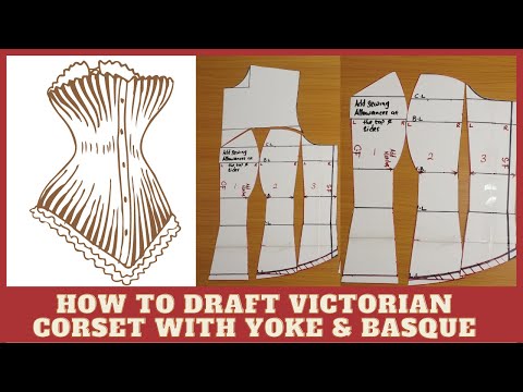 Видео: КАК СДЕЛАТЬ ВИКТОРИАНСКИЙ КОРСЕТ С КОКЕТКОЙ И БАСКОЙ