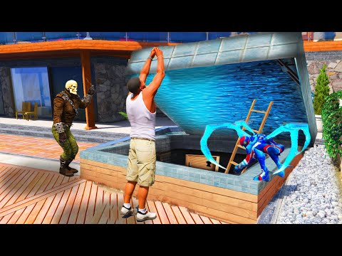Видео: ФРАНКЛИН ДЖАКУЗИЯДАН ҚҰПИЯ ЕСІКТІ АШТЫ (GTA V)