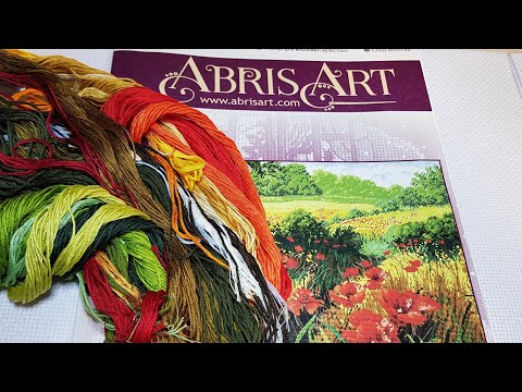 Видео: Маковое поле от Abris Art #вышивка