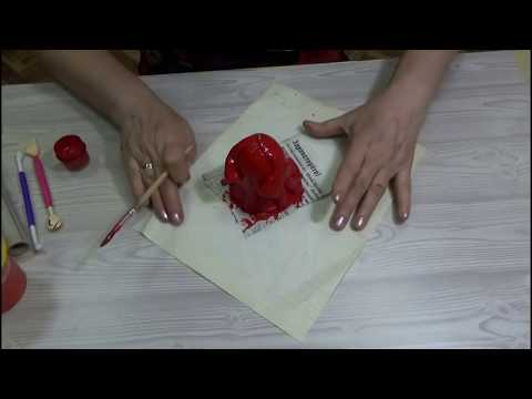 Видео: М.К.  Дед Мороз и Снегурочка  из соленого теста. 1-часть