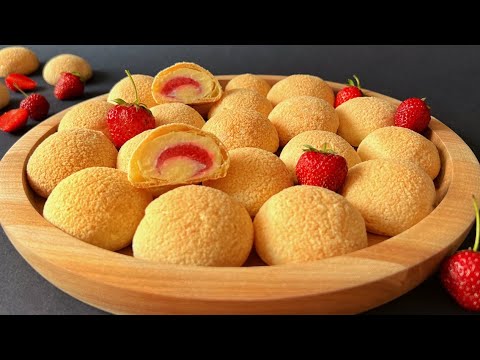 Видео: Пирожное ШУ с ЗАВАРНЫМ кремом и КЛУБНИКОЙ! Простое заварное тесто