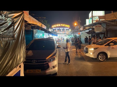 Видео: Приключение и дегустация на ночном рынке - Вьетнам (остров Фукуок)