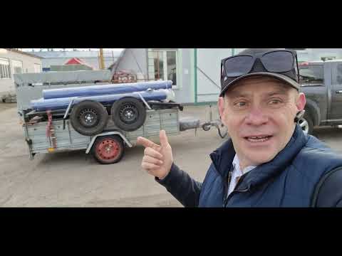 Видео: ПЕРЕГРУЗ !! ПЕРЕНАВОНТАЖИВ 3,10х1,55  Оцинкованный, Причеп  1300кг. Испытания.