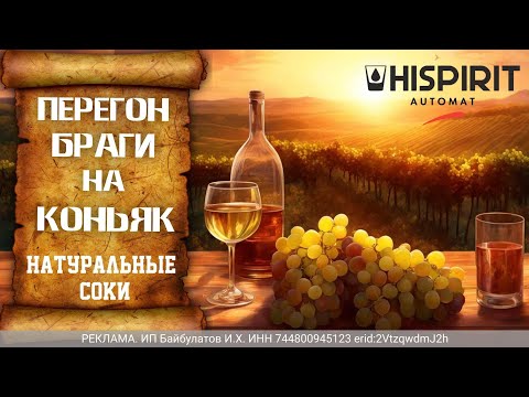 Видео: Перегон браги на коньяк. Натуральные соки