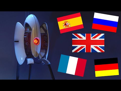 Видео: Голоса турелей на всех языках | Portal 2