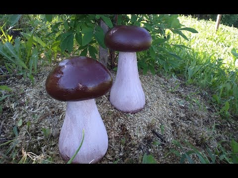 Видео: 🍄 ГРИБОЧКИ из ЦЕМЕНТА/ Фигурки из бетона/ Поделки для сада и дачи/ Как сделать/ САДОВАЯ ФИГУРА ГРИБ