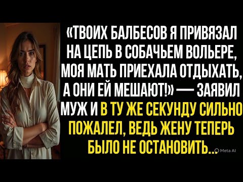 Видео: «Твоих балбесов я привязал на цепь в собачьем вольере, моя мать приехала отдыхать, а они ей мешают!»