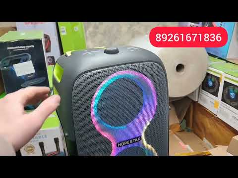 Видео: HOPESTAR PARTY ONE CLUB 650 W серая с 2 Микрофонами 🔥 Мини Обзор Отправка в Волжск ✅