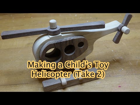 Видео: Изготовление игрушечного вертолета. Дубль 2