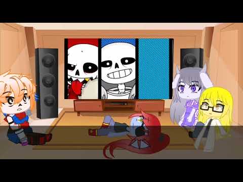 Видео: [~Реакция андертейл на санса и санс ау memes~] [~Undertale react to sans and sans au memes~] russian