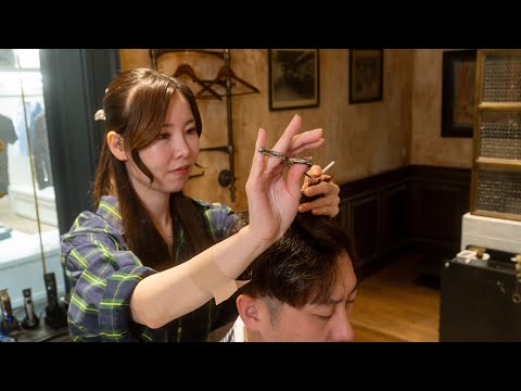 Видео: ASMR💈Тщательная стрижка и массаж от милой японской парикмахерши