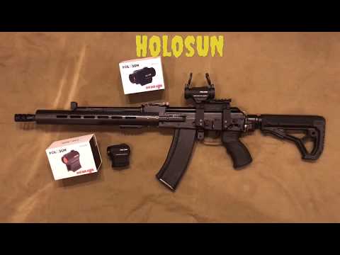 Видео: HOLOSUN (ХОЛОСАН), коротко о  бюджетных коллиматорных прицелах HS403A, HS403B и HS503FL