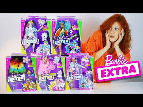Видео: Распаковка и обзор всех Barbie EXTRA! ☉_☉