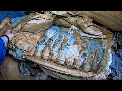 Видео: ЗАБРОШЕННЫЙ ОБЪЕКТ С РХБЗ / НАШЕЛ ЯЩИКИ С ПРОТИВОГАЗАМИ / Сахалин