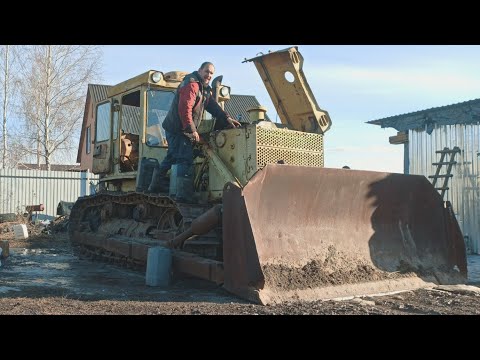 Видео: Бульдозер ЧТЗ -Т130  СТАРТЕР- АКБ 230 А