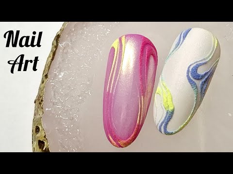 Видео: Идеи  маникюра с цветной акриловой пудрой. Видеоурок. /Manicure ideas with colored acrylic powder.