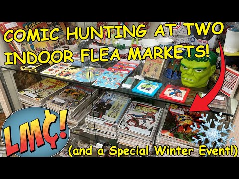 Видео: Охота за комиксами на ДВУХ блошиных рынках и в магазине комиксов… на специальном зимнем мероприятии!