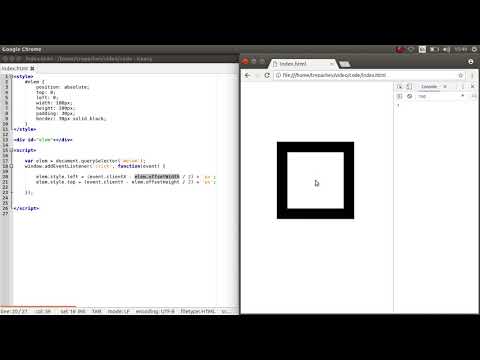 Видео: Перемещение блоков по клику на экран с помощью JavaScript