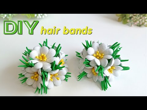 Видео: МИЛЫЕ Резинки для ВОЛОС🌸 ЦВЕТЫ ИЗ ФОАМИРАНА 🌸 EVA Foam Paper Flowers 🌸 DIY craft