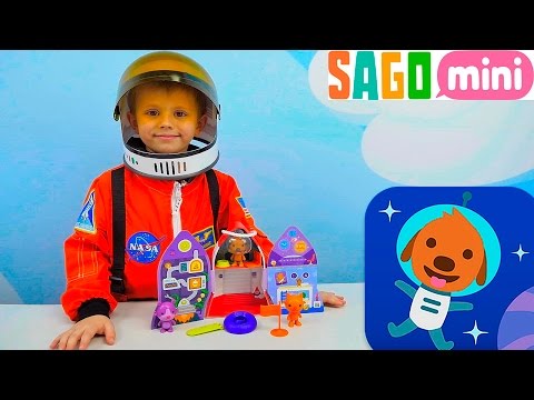 Видео: Астронавт Даник и его детский скафандр - Играем с космической ракетой песика Харви и смотрим мультик