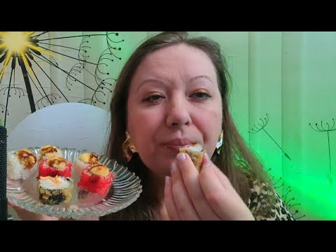 Видео: Асмр🤤МУКБАНГ Запеченные роллы🍱ASMR Mukbang, Eating