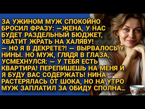 Видео: Муж потребовал у жены переписать её квартиру за содержание в декрете, но утром...