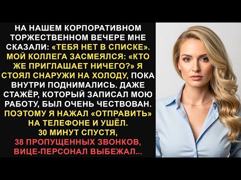 Видео: Меня забанили на благотворительном вечере, а потом я нажал «Отправить» на телефоне и наблюдал, как..