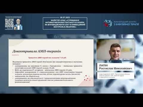 Видео: Адміністрування антимікробних препаратів (Лапін Ростислав Миколайович)