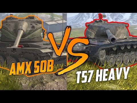 Видео: AMX 50B ПРОТИВ T57 HEAVY КТО ЖЕ ЛУЧШЕ В РБ ( МУЗЫКУ МОЖНО)  WOT BLITZ #shorts #tanki#стрим