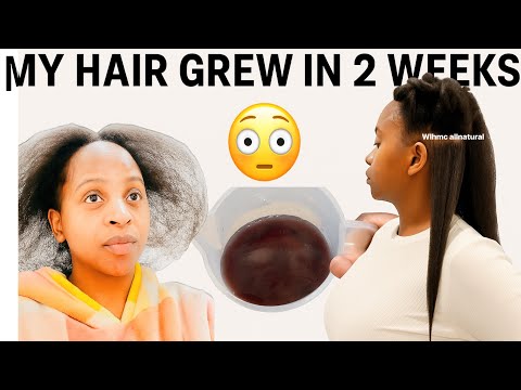 Видео: Я видела, как мои волосы выросли всего за две недели, и ваши тоже могут. Попробуйте один раз и по...