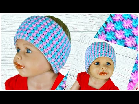 Видео: 😍Двухцветная, ажурная повязка на голову 🤫Очень ПРОСТО И БЫСТРО! Мастер-класс