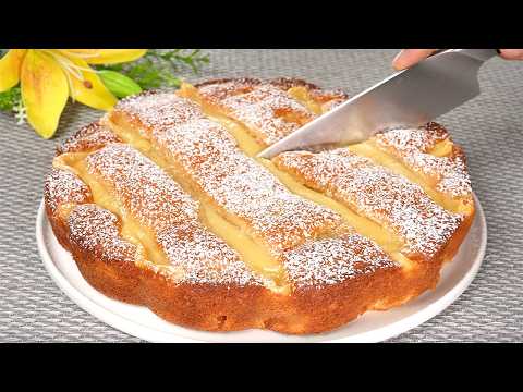 Видео: Яблочный пирог с кремом, который тает во рту! Просто и вкусно
