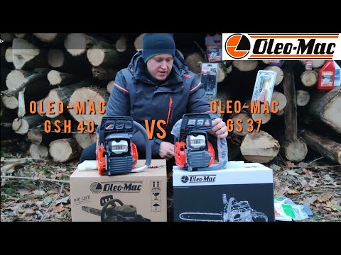 Видео: Бензопила Oleo-Mac GS 37 VS Oleo-Mac GSH 40 (почему дороже GS 37)