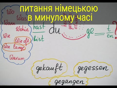 Видео: Питання німецькою в минулому часі@natalialegka