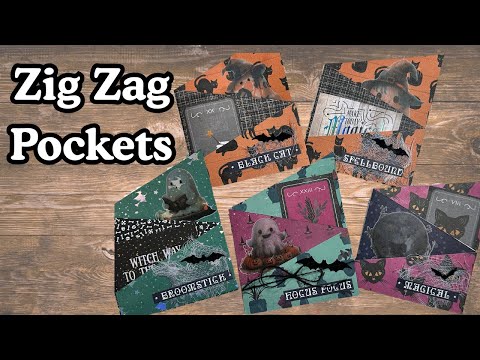 Видео: Интерактивный зигзагообразный карман | Идеи для хлама