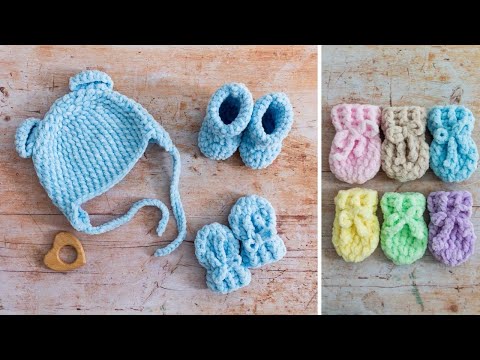 Видео: Детские варежки крючком (тепло, уютно и ЛЕГКО сделать!)