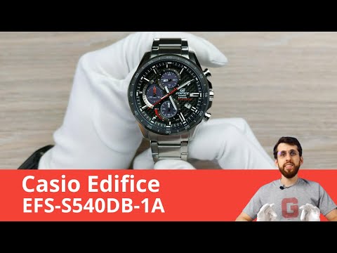 Видео: Динамичный карбоновый хронограф / Casio Edifice EFS-S540DB-1A