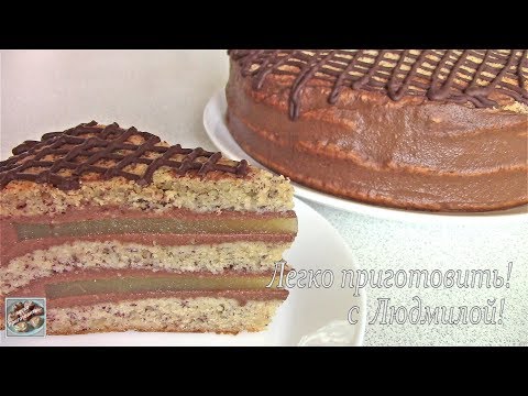 Видео: Торт Банан-Апельсин-Шоколад. Постная, вегетарианская выпечка. Легко приготовить!