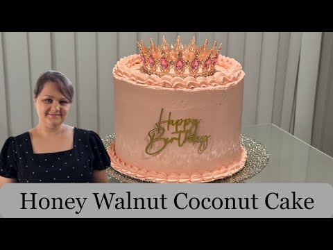 Видео: Honey walnut coconut cake (Торт Медовик с грецкими орехами и кокосом)