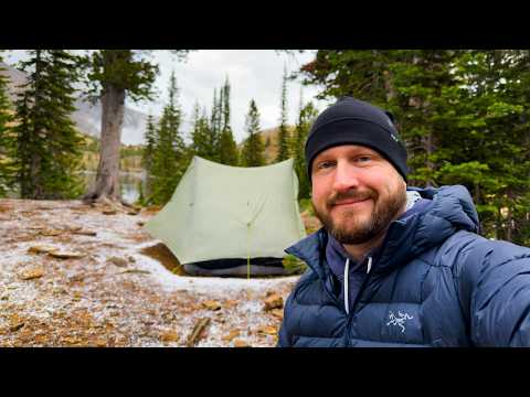 Видео: 3-дневный одиночный кемпинг со снегомЛовля форели и восхождение на вершины