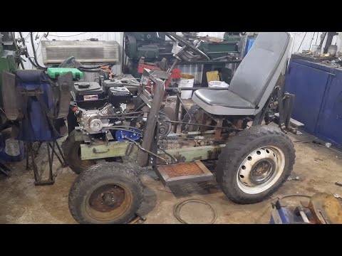 Видео: МИНИТРАКТОР с реверсом. ШКИВ отбора мощности. Навеска.