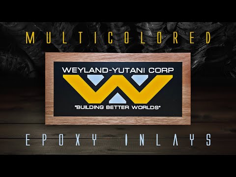 Видео: Разноцветные инкрустации – эпоксидная смола с ЧПУ 101