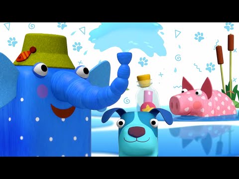 Видео: ДРУЗЬЯ 🐘🐷🐶 Ду-Ду, Хрю и Гав-Гав – Сборник – Деревяшки | Развивающий мультик для малышей