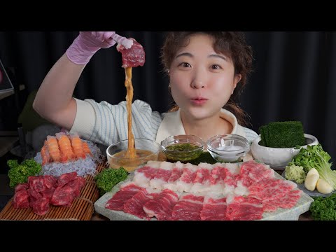 Видео: Сырое мясо.Mukbang eating show