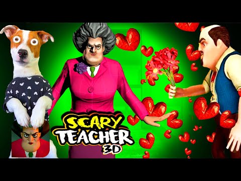 Видео: Свидание со Злой Училкой ► Scary Teacher 3D - Valentine's Special ► Полное прохождение