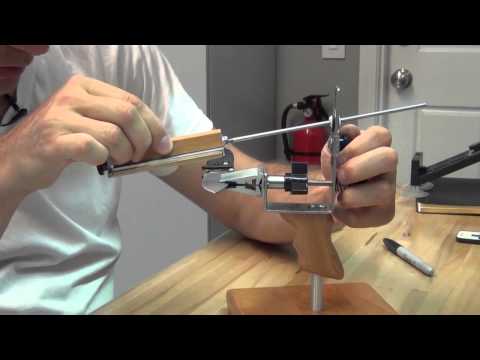 Видео: Точилка для ножей - KME. Обзор и заточка Ganzo 704.